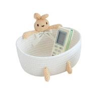 Woven Baskets for Storage | Space Saving Empty Cute | Decorative Basket Funny Decor | for Book Home Decor Snack Tool Bedroom Living Room Bathroom Laundry Nursery Organization