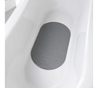 Woven Bath Mat - A Woven-effect Bath Mat With Suction-cup Backing, Giving You A Firm Footing As You Step In And Out Of The Bath - Dimensions: 69 X 38.5cm (Grey)