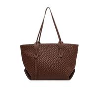 Woven Beach Bag, Leather Woven Bag, Leather Beach Tote Bag, Travel Bag with Large Capacity, Fashion Hobo Purse, Underarm Fabric Purses for School, brown, Siehe Beschreibung
