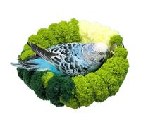 Woven Bird Nest Bed - Fluffy Bird Sleeping Hut, Round Lovebird Cage Bed | Soft Parrot Nest Hanging Cage, Cockatiel Small Cuddle Tent, Winter Warm Plush Parrot Hammock for Breeding Budgie Birdcage Nest