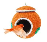 Woven Bird Nest - Handwoven Parrot Coco Hut House Bed,Anti-bite Bird Nest House Bed, Breeding Nesting House For Bird Parrot Budgie Parakeet Lovebird Canary Finch