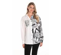 Woven Blouse with Painterly Print - female - Frank Lyman - Shirts - Multicolor - L - Blouses & Shirts L