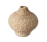Woven Bullrush Seagrass Flower Vase Natural Woven Rustic Style Tabletop Mantelpiece Windowsill Floor Vase Summer Home Decor Gift