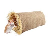 Woven Bunny House Tunnel 38x19x16cm Grass House For Rabbits Grass Tunnel Rabbits Sleeping Space For Guinea Pigs, Chinchillas, Degus, And Ferrets Indoor Outdoor Activities