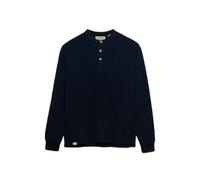 Woven button placket sweatshirt Superdry Bleu XL