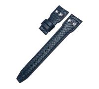 Woven Calfskin Leather Rivet Watchband Compatible With IWC | Woven Calfskin Leather With Rivet Detailing, Vintage Pilot Style, Compatible With IWC