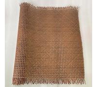 Woven Cane Roll for Furniture,Natural Rattan Webbi Plastic Rattan Cane Webbing Roll Wicker Sheet Outdoor Chair Table Furniture Repair Material(Reddish Brown,45cm x 1meter)