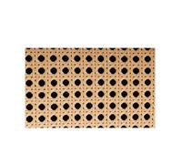 Woven Cane Roll for Furniture,Natural Rattan Webbi Yellow Coffee Primary Color Vinyl Cane Webbing Wicker Grid Rattan Roll Weaving Material for Chair Cabinet Furniture Decor Hot(Primary Color,45x45cm)