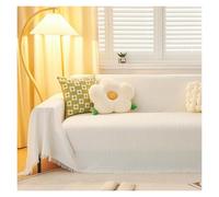 Woven Cotton Linen Sofa Cover All Seasons Universal, Non-Slip Couch Seat Pad, Solid Color Home Decor Towel(Style 7,90 * 90cm)