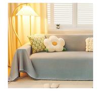 Woven Cotton Linen Sofa Cover All Seasons Universal, Non-Slip Couch Seat Pad, Solid Color Home Decor Towel(Style 2,90 * 90cm)