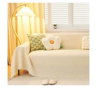 Woven Cotton Linen Sofa Cover All Seasons Universal, Non-Slip Couch Seat Pad, Solid Color Home Decor Towel(Style 6,90 * 150cm)