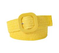 Woven Elastic Belt Square Buckle Adjustable Strong Durability Comfortable Fit Braided Stretch Web Belt for Dress Shirt Coat (One Size)