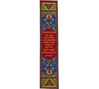 Woven Fabric Christian Bookmark, Philadelphia, Signs of The End Times, Promises of The Seven Churches of Revelation, Silky Soft Revelations 3:21 Bookmarker for Novels Books and Bibles