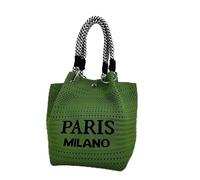 Woven Fashionable Fortune Knitted Handbag (D One Size)