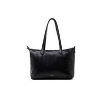 Woven Faux Leather 'Ontario' Shoulder Tote Bag Paradox London Black One Size
