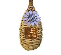 Woven Feeder For Aviary Birds Garden Decorative Hanging Ornament 1PC Wild Water Outdoor (A, One Size)