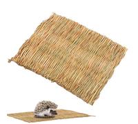 Woven Grass Scratching Mat - Natural Fiber Rest Pillow, Soft Chew Bedding, Improved Air Circulation | Body Shaping Housing Design Pet Sleeping Play Zone for Cats Bunnies Dogs Home