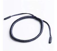 Woven,Hand-Knitted Tibetan Rope Jewelry, Diamond Knot Blue Lucky Prayer, Personalized Clothing Accessories Jewelry