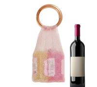 Woven Handbag - 1 x Glitter Handbag, Sparkly Crystal Purse with Handle, Lightweight Traditional Tote Bag, Handmade Storage Bag for Family, Women, Girlfriend, Home, Pink, see description, See