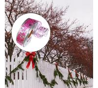 Woven Holiday Decoration Tape A Generous One Hundred Yard Roll At A Practical Width Of Five Centimeters For Seasonal Crafts (Rose Red B)