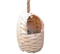 Woven Hummingbird House - Brown, 24 X 11 Cm, For Hummingbirds | Grass Hanging Wren Finch Song Birds House For Nesting,Hand Woven Bird Nesting Boxes,for Garden Decoration