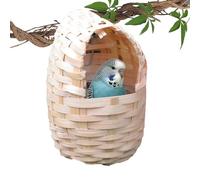 Woven Hummingbird House - Brown, 24 X 11 Cm, For Hummingbirds | Grass Hanging Wren Finch Song Birds House For Nesting,Hand Woven Bird Nesting Boxes,for Garden Decoration