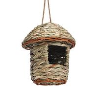 Woven Hummingbird House, Hand Woven Bird Nest Grass Hummingbird House | Abrasion Resistant Bird Nest Rustic Hummingbird Nest for Home, Garden, Patio