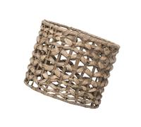Woven Lamp Shade Boho Rustic Hanging Cover for Cafe Living Room | Handmade iron open bottom dust prevention fits E27 for ceiling/floor/wall lamps 9.45x7.68 In [Hand