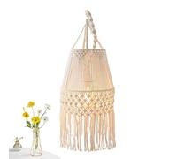 Woven Lampshade,Mackrame Ceiling Ornament - Macrame Lampshade in Bohemian Style | For Living Room Bedroom Dorm Office Cafe Restaurant