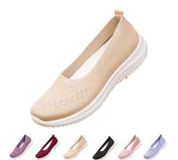 Woven Lightweight Breathable Orthopedic Sneakers,Casual Low-Top Flats