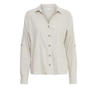 Woven long-sleeve shirt for women Pulz Jeans Luca Beige S