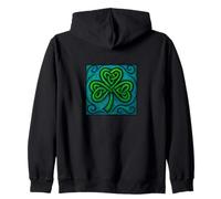 Woven Luck, Long Memory St. Patrick's Day Zip Hoodie