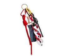 Woven Nylon Cord Phone Chain Elegant Women Braided Hanging Rope Bag Charm Accessory Fashionable Keychain, フリーサイズ