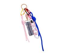 Woven Nylon Cord Phone Chain Elegant Women Braided Hanging Rope Bag Charm Accessory Fashionable Keychain, フリーサイズ