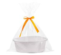 Woven Organizing Baskets - Empty Cotton Rope Basket for Storage Toy - Portable Organizer Solutions for Dorm Kitchens Bathrooms Living Room Apartment Nursery Bedside Tables Christmas