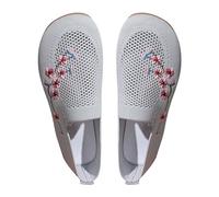 Woven Orthopedic Breathable Soft Women Walking Shoes Slip-on Foam Shoes Hands Slip On Sneakers Arch Support Shoes Women Moccasin, gray, 5 UK