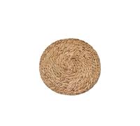 Woven Placemats 30cm Round Rattan Coasters Water Hyacinth Mats Handmade Woven Placemats Suitable For Dining Table Home Outdoor(1pcs)