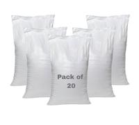 Woven Polypropylene Rubble Sacks - Heavy Duty Builder Bags, 22" x 33" Approx (Pack of 20)