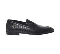 Woven Print Leather Loafer - male - Baldinini - Loafers - Black - 6 UK - Shoes 6 UK