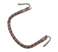 Woven Rattan Teapot Handle Brown U Shape Replacement Grip | Iron Reinforced Build, Handmade Texture, for Ceramic Owners and Outdoor Tea Sessions, Included