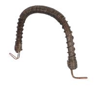 Woven Rattan U-Shape Teapot Replacement Handle with Heat-Insulating Grip | Sturdy Removable Design for Pottery and Cast Iron Teapots, Vintage Style with Shiny Surface, for Tea Enthusiasts