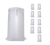Woven Rubble Builder Sacks,Uwenkjie Builder Sacks,Jumbo Waste Storage Sack,Large Garden Waste Bags Pack 50x80cm 20x30in 10 packs(white)
