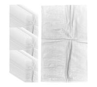 Woven Rubble Sacks Heavy Duty Reusable Polypropylene White XL Waste Bags - 60cm x 100cm (24.5" x 39") (50)