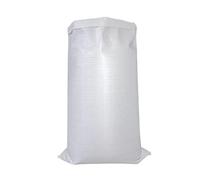 Woven Rubble Sacks, Jumbo Waste Storage Bags, Large Garden Waste Bags Pack 60x100cm (24.5x39in) 10 (White)