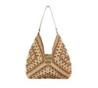 Woven Shoulder Bag - Stylish Handbag Storage, Modern Tote Satchel | Elegant Sling Purse crossbodys, Fashion Basket Clutch Organizer, Designer Shopper Carrier Pouch, Durable Hobo Rucksack For Women