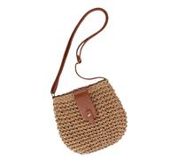Woven Sling Bag, Lightweight Beach Handbag with Adjustable Strap and Zipper Closure, Stylish Summer Purse for Women, Perfect for Spring, Wedding Events Beach Outings Travel or Everyday Use