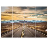 WoveN SounD Art Acoustic Panels, Sound Absorbing, Wall Decoration, Suitable for Artistic Noise Reduction, Bedroom Studios & Home Theaters (Road), 48x32x0.4 Inch