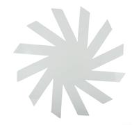 Woven Spiral Storage Basket Template, PET Sewing Ruler for Quilting and DIY Craft, Geometric Pattern Guide for Home Decor(15INCH)