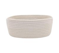 Woven Storage Basket | Cotton Rope Woven Basket - Nursery Storage Containers for Corner Bookcases Shelves Pantry Office Desk Entrance Floor Kitchen Bedroom Sofa