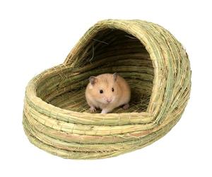 Woven Straw Chinchilla - Private Sleep | For 10 Inch Cat | Use this straw to create a comfortable and safe sleeping place for small animals in the